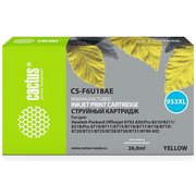  Картридж Cactus CS-F6U18AE №953XL для HP OJ Pro 7740/8210/8218/8710/8715, жёлтый, 26 мл. 