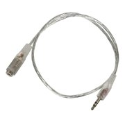  Кабель-удлинитель аудио Buro Jack 3.5 (m)/Jack 3.5 (f) 0.5м прозрачный (CAB025-0.5M) 