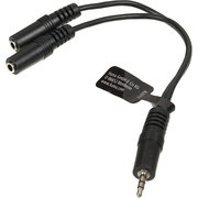 Адаптер аудио Hama H-48925 2xJack 3.5 (f)/Jack 3.5 (m) 0.2м черный (00048925) 