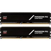  ОЗУ AMD 16GB Radeon DDR4 3200 DIMM R9 Gamers Series Black Gaming Memory R9S416G3206U2K Non-ECC, CL16, 1.35V, Heat Shield, Kit (2x8GB), RTL 