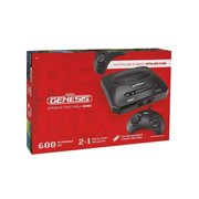 Игровая приставка Retro Genesis Remix (8+16Bit) + 600 игр (AV кабель, 2 проводных джойстика) (ConSkDn91) 