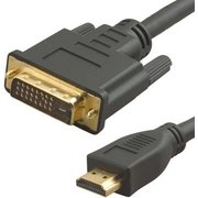  Кабель аудио-видео Lazco WH-141 HDMI (m)/DVI-D(m) 15м Позолоченные контакты черный (WH-141(15M)) 