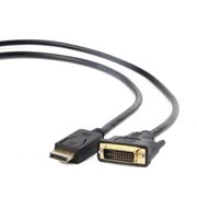  Кабель Gembird DisplayPort-DVI Gembird/Cablexpert 3м, 20M/19M, черный, экран, пакет (CC-DPM-DVIM-3M) 