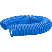  Шланг спиральный синий с быстросъемными соединениями профи Pegas pneumatic (4916) 20м 8х12мм 