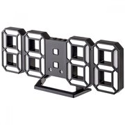  Часы-будильник Perfeo LED Luminous 2, черный корпус / белая подсветка (PF-6111) 