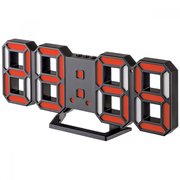  Часы-будильник Perfeo LED Luminous 2, черный корпус / красная подсветка (PF-6111) 