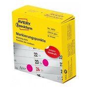  Этикетки Avery Zweckform 3856 250шт на листе диаметр 19мм/70г/м2/желтый самоклей. универсальная (упак.1рул) 