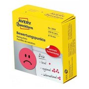  Этикетки Avery Zweckform 3859 250шт на листе диаметр 19мм/70г/м2/красный самоклей. универсальная (упак.1рул) 