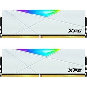  ОЗУ AData 32GB DDR4 3200 DIMM XPG Spectrix D50 RGB White Gaming Memory AX4U320016G16A-DW50 Non-ECC, CL16, 1.35V, Heat Shield, Kit (2x16GB), 