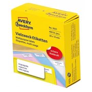  Этикетки Avery Zweckform 3831 38x14мм 400шт на листе/70г/м2/белый самоклей. универсальная (упак.1рул) 