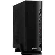  Корпус Exegate EX268695RUS MiniITX Exegate MI-208 Black, miniITX/mATX, (M400, 80mm), 2*USB, Audio 