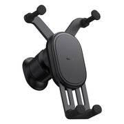  Автомобильный держатель Baseus SUWX030001 Stable Gravitational Wireless Charging Car Mount Pro 15W Black 