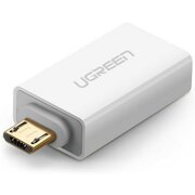  Адаптер UGREEN US195 30529 Micro USB to USB 2.0 OTG Adapter White 