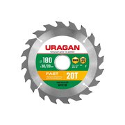  Диск пильный URAGAN Fast 36800-180-30-20_z01 по дереву 180х30/20мм 20Т 