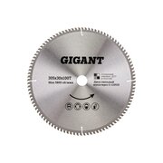  Диск пильный мультирез по алюминию, ламинату, пластику, ДСП Gigant G-110935 305x30x100Т 
