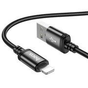  Дата-кабель HOCO X89 Wind charging Lightning, 1м (черный) 