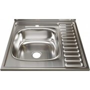  Мойка Mixline 528018 60х60 0,8 левый выпуск 3 1/2 18см с сифоном 