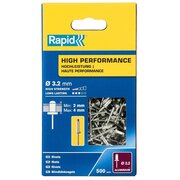  Заклепки RAPID 5001431 R High-performance-rivet из алюминия d3.2x8мм, 500шт 
