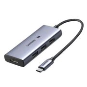  Док-станция Ugreen CM500 (90376) USB-C To HDMI (8K 60Hz) + 2*USB-C (3.2) + 2*USB-A (3.2) Converter without PD 