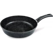  Сковорода Нева Металл Посуда Литая L18124i 24см алюминий черный без крышки 