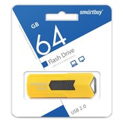  USB-флешка Smartbuy Flash Drive 64GB STREAM Yellow (SB64GBST-Y) 