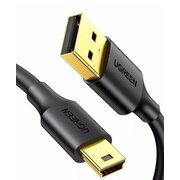  Кабель UGREEN US132 10354 USB 2.0 A Male to Mini 5 Pin Male Cable 0.5m Black 
