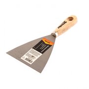  Шпательная лопатка Sparta 852185 из углеродистой стали, 100мм, деревянная ручка 