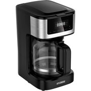  Кофеварка капельная Hyundai HYD-1212 черный/серебристый 