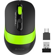  Мышь A4Tech Fstyler FG10CS Air (FG10CS Air Sports Green) черный/зеленый оптическая 2000dpi silent беспроводная 