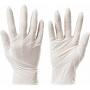  Перчатки виниловые LAIMA 605011 неопудренные прочные белые 50 пар размер L 