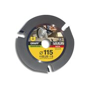  Диск пильный по дереву для угловой шлифмашины GRAFF Speedcutter115 диаметр 115 мм 