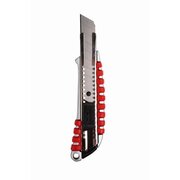  Нож Rexant 12-4900 с сегментированным лезвием 18мм, металлический обрезиненный корпус 