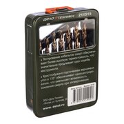  Набор сверл по металлу Дело Техники Р6М5К8 (211519), d 1,0-10,0 