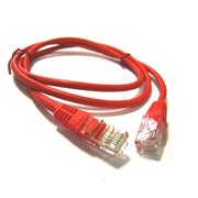  Патч-корд CABLEXPERT PP12-3M/R UTP5e, 3 м, литой, многожильный, биметалл CCA, 26AWG, PVC, красный 