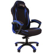  Игровое кресло Chairman game 28 чёрное/синее 