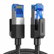  Кабель UGREEN NW153 80433 Cat8 F/FTP Pure Copper Ethernet Cable Round Braided OD5.5mm 5m Black 