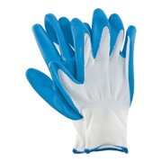  Перчатки Сибртех 678625 полиэфирные с синим нитрильным покрытием, размер 9, 13 класс вязки 