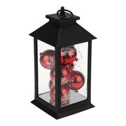  Декоративный фонарь NEON-NIGHT 513-063 с шариками, 14х14х27см, черный, теплый 