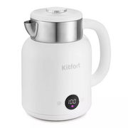  Чайник Kitfort КТ-6196-2 1.5л. белый/серебристый (корпус нерж) 