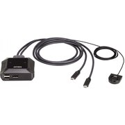  KVM-переключатель Aten US3312-AT 2-Port USB-C 4K DisplayPort Cable KVM Switch 