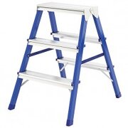  Лестница-стремянка FIT 65 392 стальная двусторонняя, 3 ступени, Н-67.5см, вес 4.0кг 