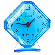  Часы-будильник Perfeo Quartz PF_C3092 синие 