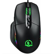  Мышь Panteon PS120 черная (Pixart 3327 с микроконтроллером, 220 IPS/30 G, 200-6400/12400 DPI с подсветкой LED RGB CHROMA LIGHT) 