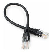  Патч-корд Cablexpert PP12-0.25M/BK чёрный 