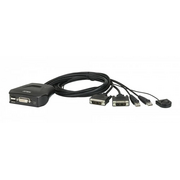  KVM-переключатель Aten CS22D-AT 2-port мини USB встроенные кабели 0,9м 