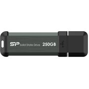  USB-флешка Silicon Power MS70 (SP250GBUF3S70V1G) 250Gb USB 3.2, Серый, read/write 