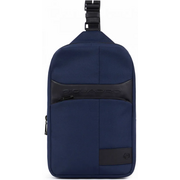  Рюкзак слинг мужской Piquadro Wollem CA5751W129/BLU синий полиэстер/натур.кожа 
