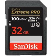  Карта памяти SanDisk (SDSDXXO-032G-GN4IN) SDHC 32GB Class10 UHS-1 Extreme Pro R/W 100/90MB/s 