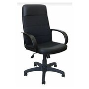  Кресло ЯрКресло Кр58 ТГ Пласт С11(ткань черная)/Эко1 (экокожа черная) 