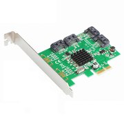  Контроллер ORIENT M9215S PCI-Ex v2.0, SATA3.0 6Gb/s, 4int port, поддержка HDD до 8TB, Marvell 88SE9215 chipset, oem 